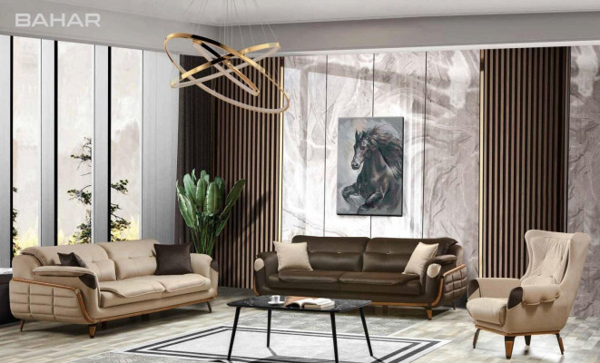 Ensemble de canapé 3+3+1 place Groupe de canapé Fauteuil Canapés Classiques Ensemble