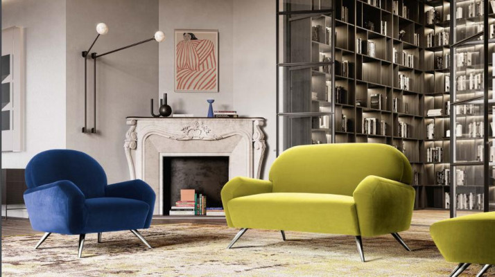 Canapé design ensemble de canapés modernes Mobilier de bureau Set de canapés 2+1 Mobilier italien