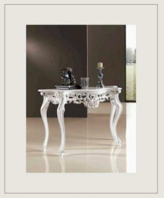 Table console de luxe design Designer Consoles Tables Bois Design Argent Classique r nouveau