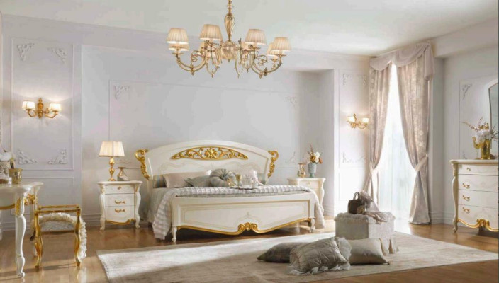 Lit de mariage Lits doubles Mariage Meubles classiques de style italien Baroque
