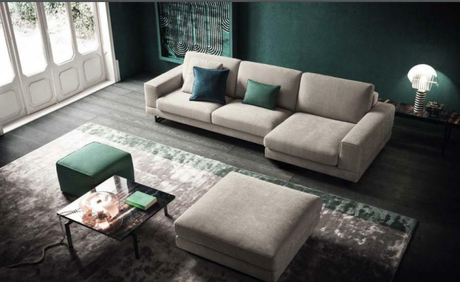 Canapés italiens Canapé d'angle Canapé Canapé Canapés Suite Mobilier Tissu alfitalia