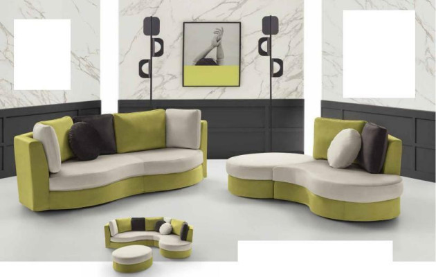 Canapé Canapé Canapé d'angle Canapés italiens Canapés Suite Mobilier Tissu Alfitalia
