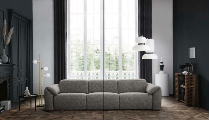 Canapé 3 places canapé en tissu Divan Paysage vivant Canapé rembourré Salon 3 places nouveau