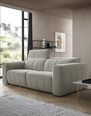 Canapés Mobilier de chambre Gris Siège Canapé trois places Design de rembourrage Ensemble de canapés modernes 3 places