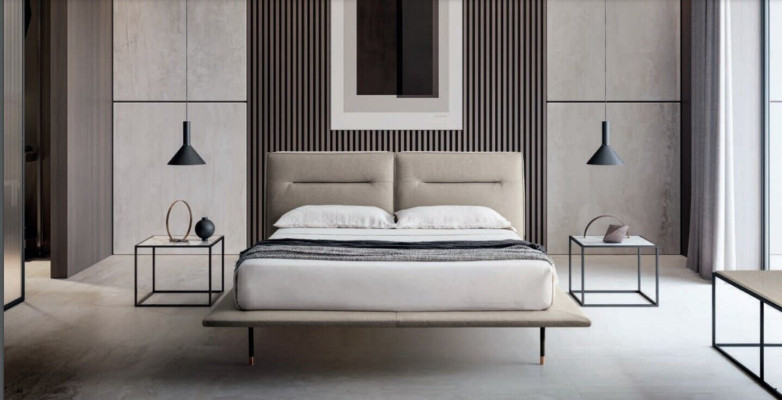 Conception Lits en bois Textile Cuir 200x200cm Lit Chambre Hôtel Lits Double
