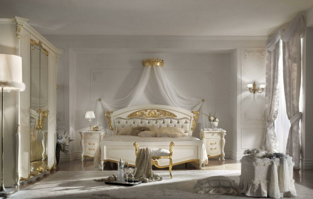 Chambre 3 pièces Ensemble Lit 2x Table de chevet Console capitonnée Lits Double Hôtel