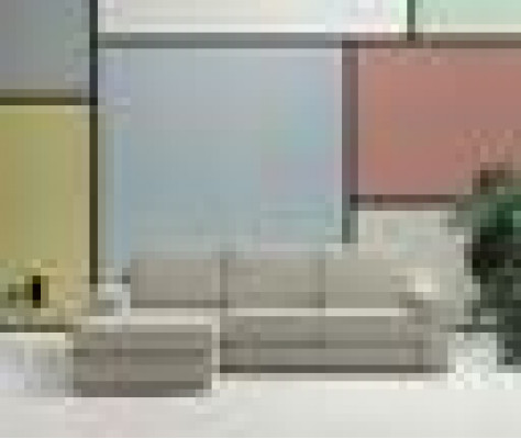 Conception Textile Moderne Canapé Luxe Canapé d'angle en forme de L Meubles Rembourrage Beige alfitalia