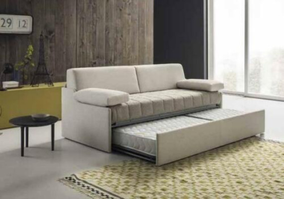 Design Canapé de luxe Canapé Canapés en textile Beige 3 places alfitalia Meubles rembourrés Canapés