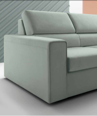 Canapé d'angle en forme de L en cuir Meubles Rembourrage de meubles Salon Moderne Luxe Vert Alfitalia