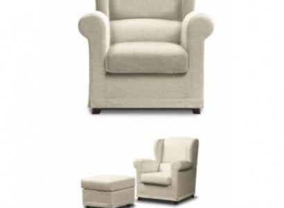 Chaise longue chaise cocktail chaise de relaxation dossier rembourré fauteuil + tabouret fauteuil club