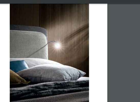 Lit double chambre hôtel Textile Lit Rembourrage Design Luxe Bois Italie