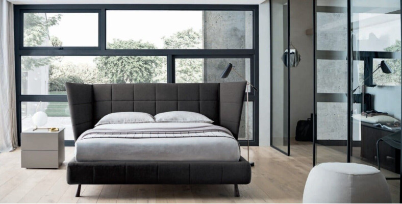 Lits de design de luxe 160 x 200cm Lits Doubles Dubai en Bois Chambre d'Hôtel