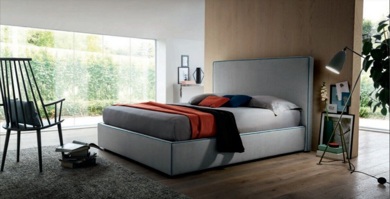 Lits de luxe Textile Hôtel Tapisserie Siège Textile Italie Designer Lit Chambre