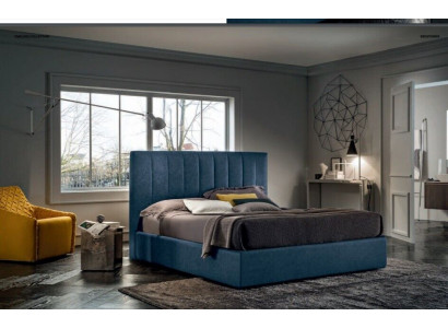 Designer Bed Chambre Lits Textile Hôtel de Luxe Tissu Rembourrage Siège Italie