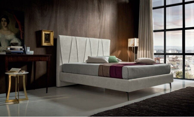 Lits d'hôtel de luxe Chambre de sommeil Textile 140x200cm Design de tapisserie de lit Italie