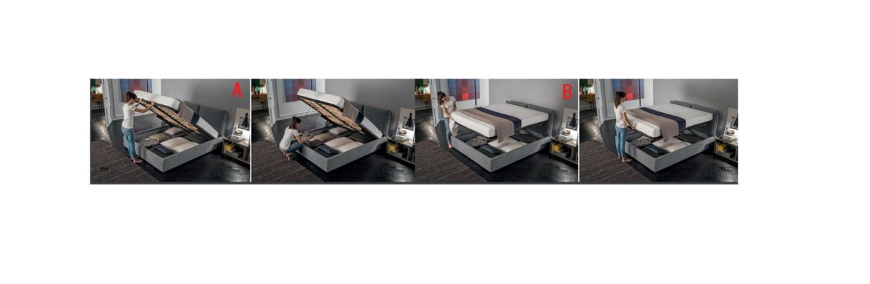 Lits doubles d'hôtel Lit de mari 180x200cm Chambre de sommeil en bois Lit de design de luxe Rembourrage de lit