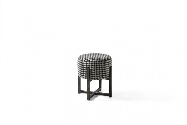 Tabouret rond, tabouret designer, tabouret moderne, repose-pieds, tabouret d'appoint, rembourrage