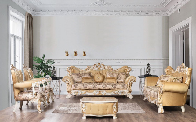 Fauteuil classique à un seul bras Seigneur Baroque Rococo Fauteuil de salon