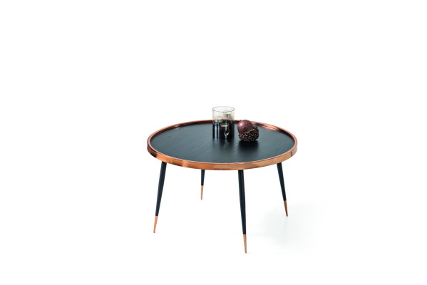 Table basse ronde luxueuse avec des côtés pour le salon