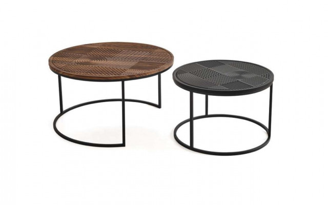 Table basse Table basse Mobilier de design Table Table de salon Noire