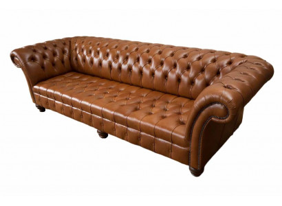 Canapé Salon Chesterfield Canapé Rembourrage Canapés 4 Places Cuir xxl grand