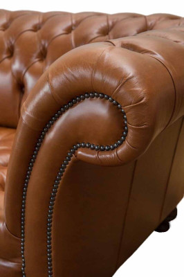 Canapé Salon Chesterfield Canapé Rembourrage Canapés 4 Places Cuir xxl grand
