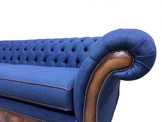 Canapé moderne Chesterfield 4 places Canapé en tissu de luxe Canapé de salon nouveau