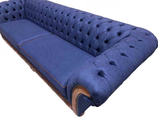 Canapé moderne Chesterfield 4 places Canapé en tissu de luxe Canapé de salon nouveau