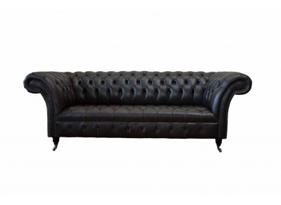 Chesterfield Design Luxe Rembourrage Canapé Moderne Siège en Cuir Lederosfa