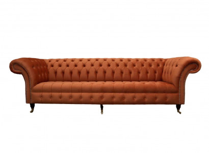 British Chesterfield Upholstery Luxury Sofa Design Couch Classic Sofa 4 Seater  Traduction en français : Canapé de luxe Chesterfield en tissu, design classique, 4 places