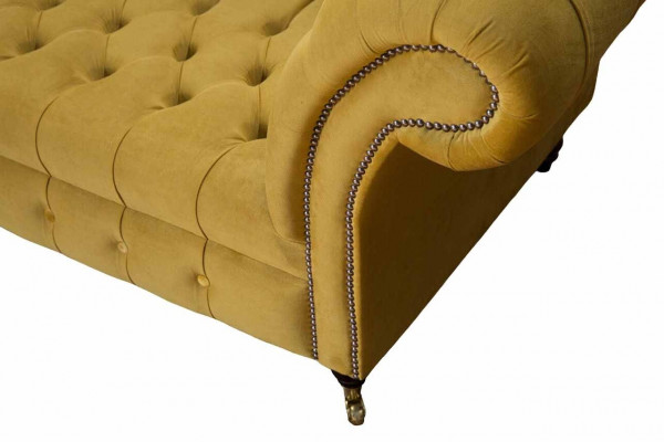 Chesterfield textile, mobilier rembourré en luxueux design de canapé, canapé 4 places neuf.