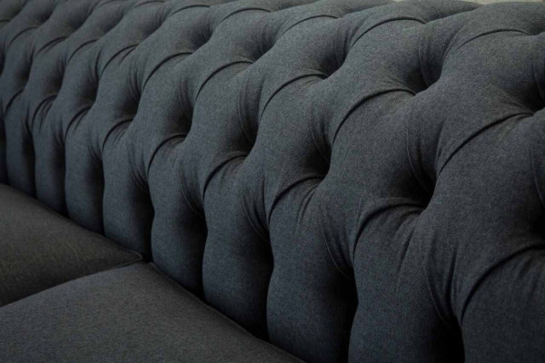 Canapé design 4 places Canapé en tissu classique Chesterfield