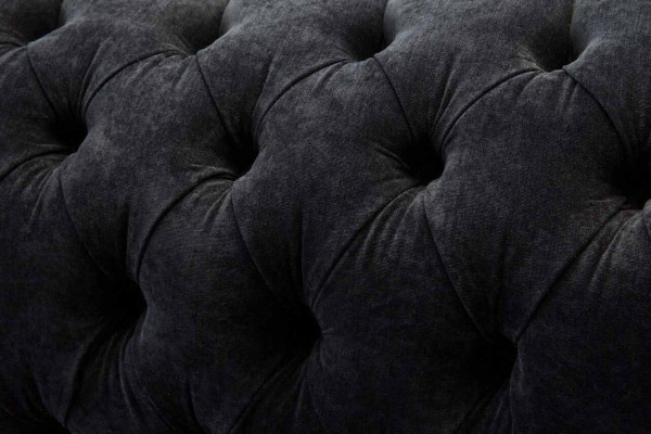 Canapé design 4 places en tissu de luxe classique Chesterfield