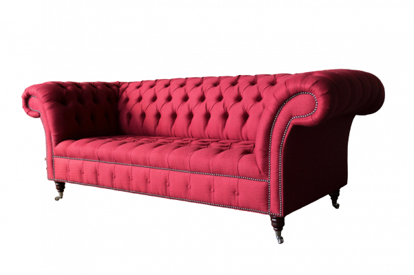 Chesterfield 3 places canapé design 3 canapés canapé tissu textile