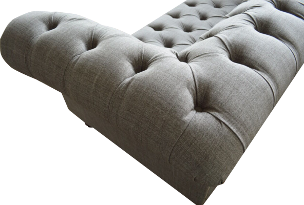 Canapé Chesterfield 3 places Tissu d'ameublement Canapé en tissu canapés nouveau