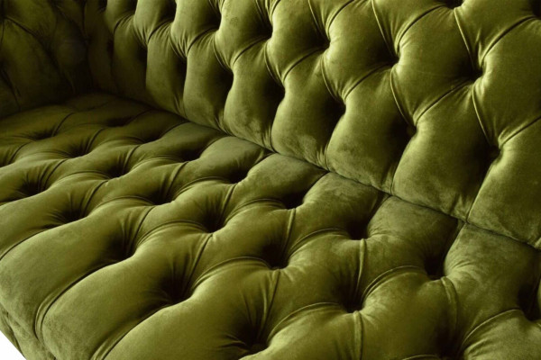 Design Chesterfield Sofa 3 Seater Green Couch Upholstery Sofas Living room Conception canapé Chesterfield 3 places Canapé vert Revêtement de canapé Salon