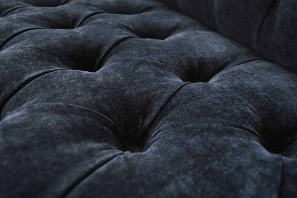 Canapé Design Canapé Rembourrage 3 Places Canapés Bleu Sièges Tissu Neuf