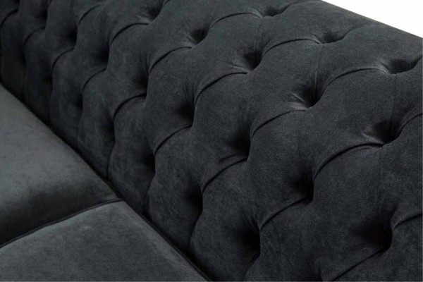 Chesterfield Rose nouveau canapé en tissu trois places Design Canapé d'ameublement nouveau