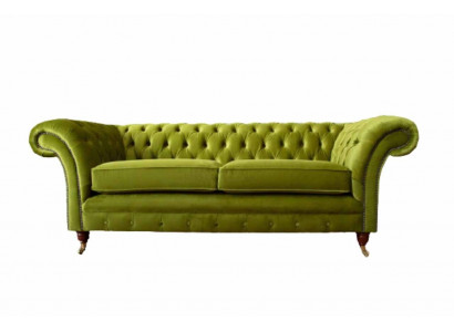 Canapé 3 places en tissu Design Canapé Rembourrage Canapés Textile Moderne Chesterfield