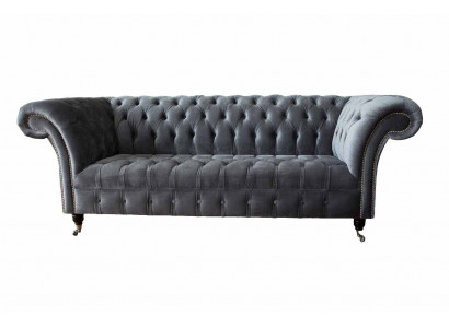 Chesterfield canapé design 3 places Canapés Canapés Textile Trois places