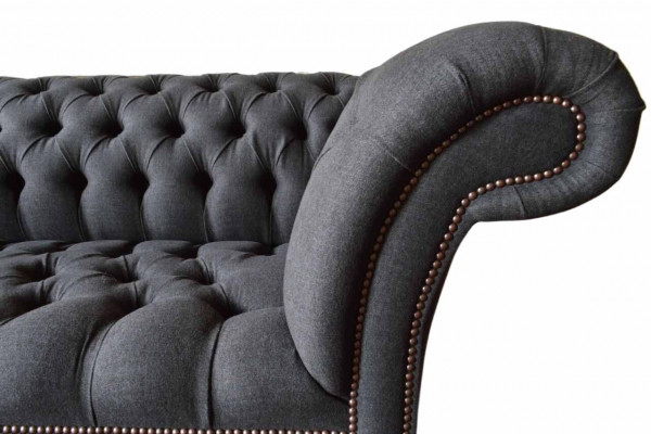 Chesterfield canapé 3 places Canapé 3 places Canapé Rembourrage Canapés Design Textile