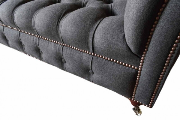 Chesterfield canapé 3 places Canapé 3 places Canapé Rembourrage Canapés Design Textile