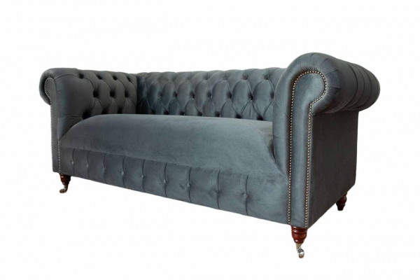 Canapé 3 places Chesterfield en tissu, design de meuble de luxe pour salon