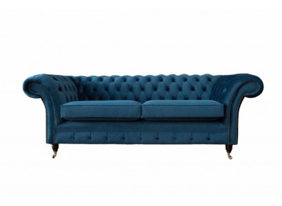 Canapé rembourré de luxe trois places, canapé coussin à assise pour le salon, nouveaux canapés