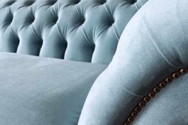 Chesterfield canapé 3 places en tissu moderne en tissu de style nouveau