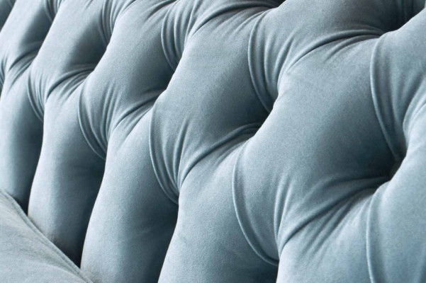 Chesterfield canapé 3 places en tissu moderne en tissu de style nouveau