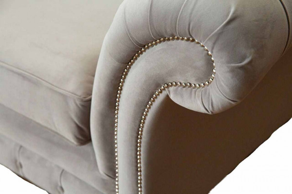 Chesterfield 3 places canapé relax textile canapé en tissu canapés