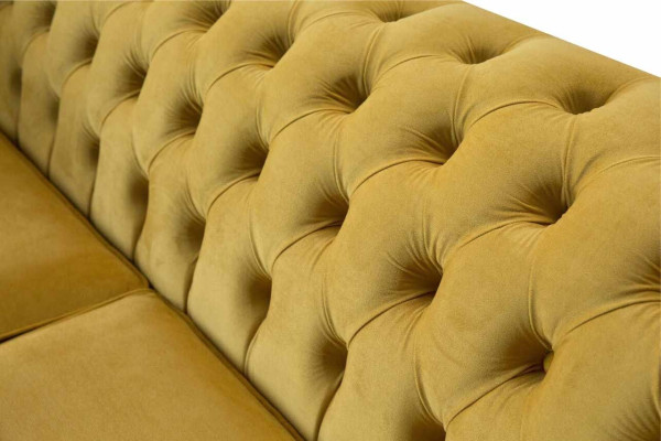 Canapé Chesterfield 3 places Canapé design Trois places Mobilier de luxe Style Textile