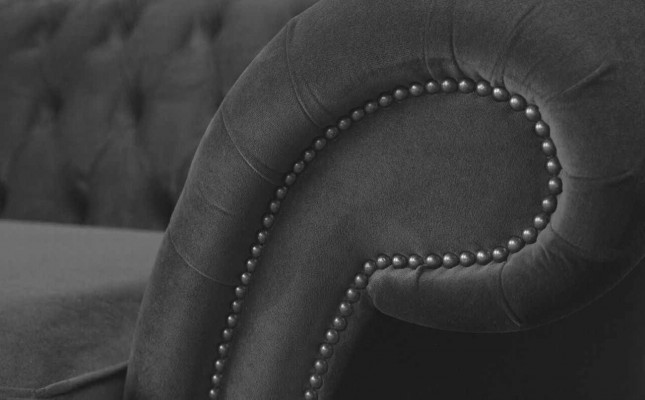 Canapé 3 places en tissu de luxe Chesterfield Canapé Tapisserie Design Meubles