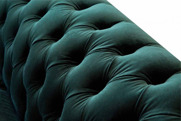 Chesterfield rembourrage 3 places Canapés en tissu Canapé Trois places Canapé en velours